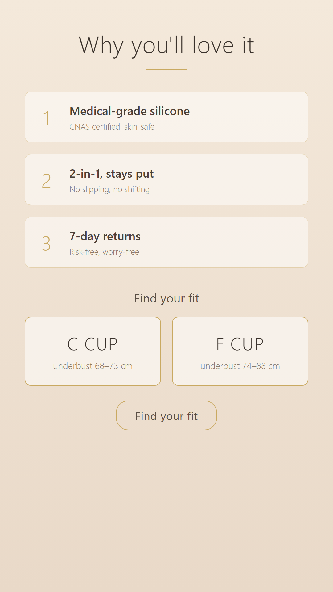 Silicone Form Bra