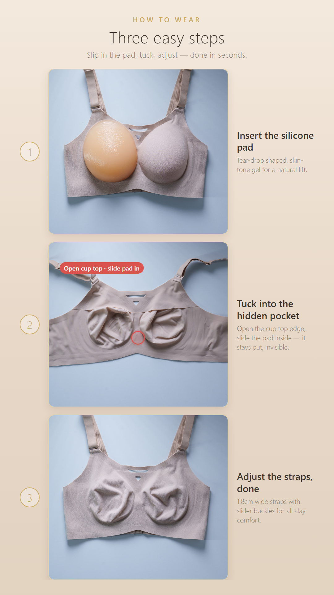 Silicone Form Bra