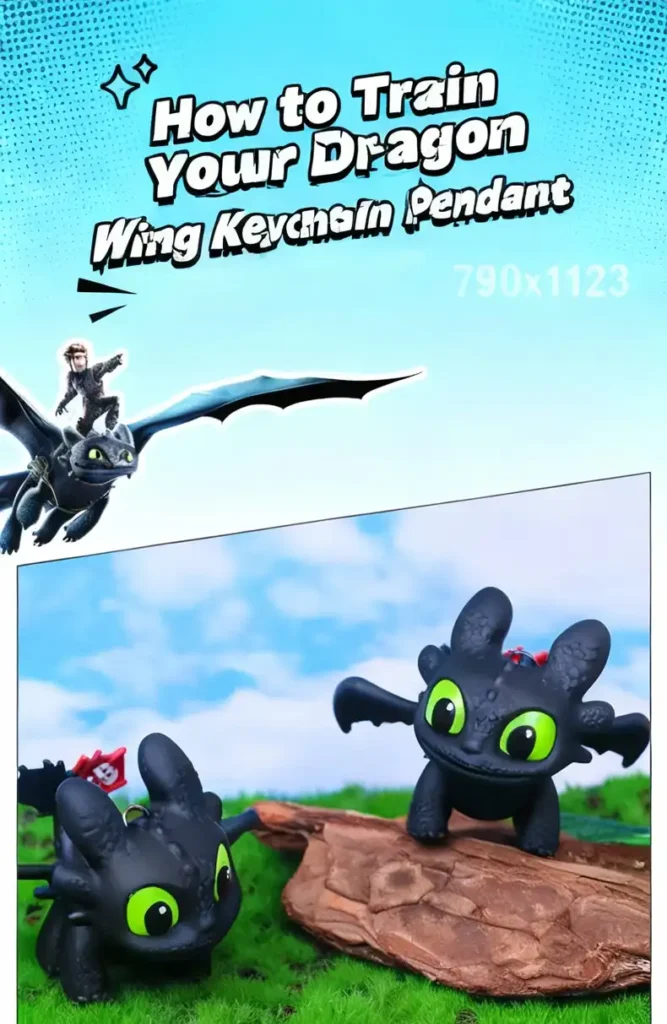 Movable wings keychain