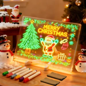 LED Light-Up Acrylic Message Board(11.8×7.9 in)
